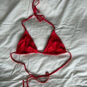 J. CREW Triangle Bikini Top Red Size Small